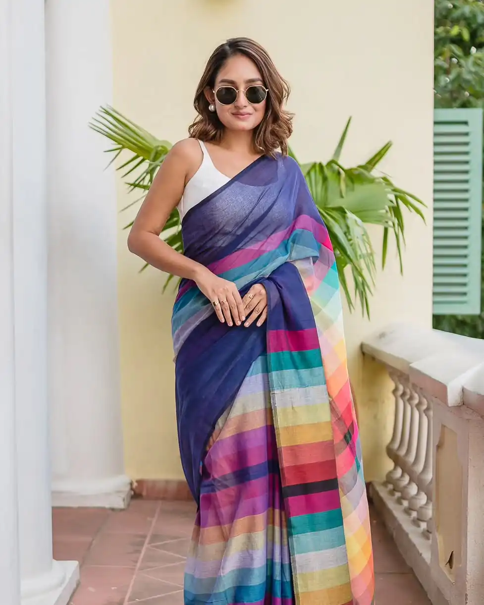 Multi Soft Cotton With Digital Print Saree | Sarees, Bollywood Sarees, Creative Sarees, Designer Sarees, Embroidered Sarees, Ethnic Saree, Modern Digital sarees, Party Wear Sarees