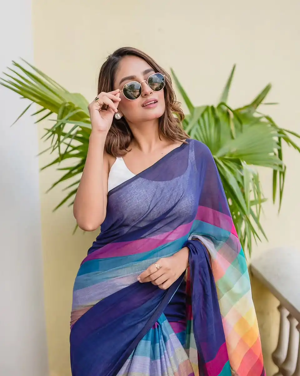 Multi Soft Cotton With Digital Print Saree | Sarees, Bollywood Sarees, Creative Sarees, Designer Sarees, Embroidered Sarees, Ethnic Saree, Modern Digital sarees, Party Wear Sarees