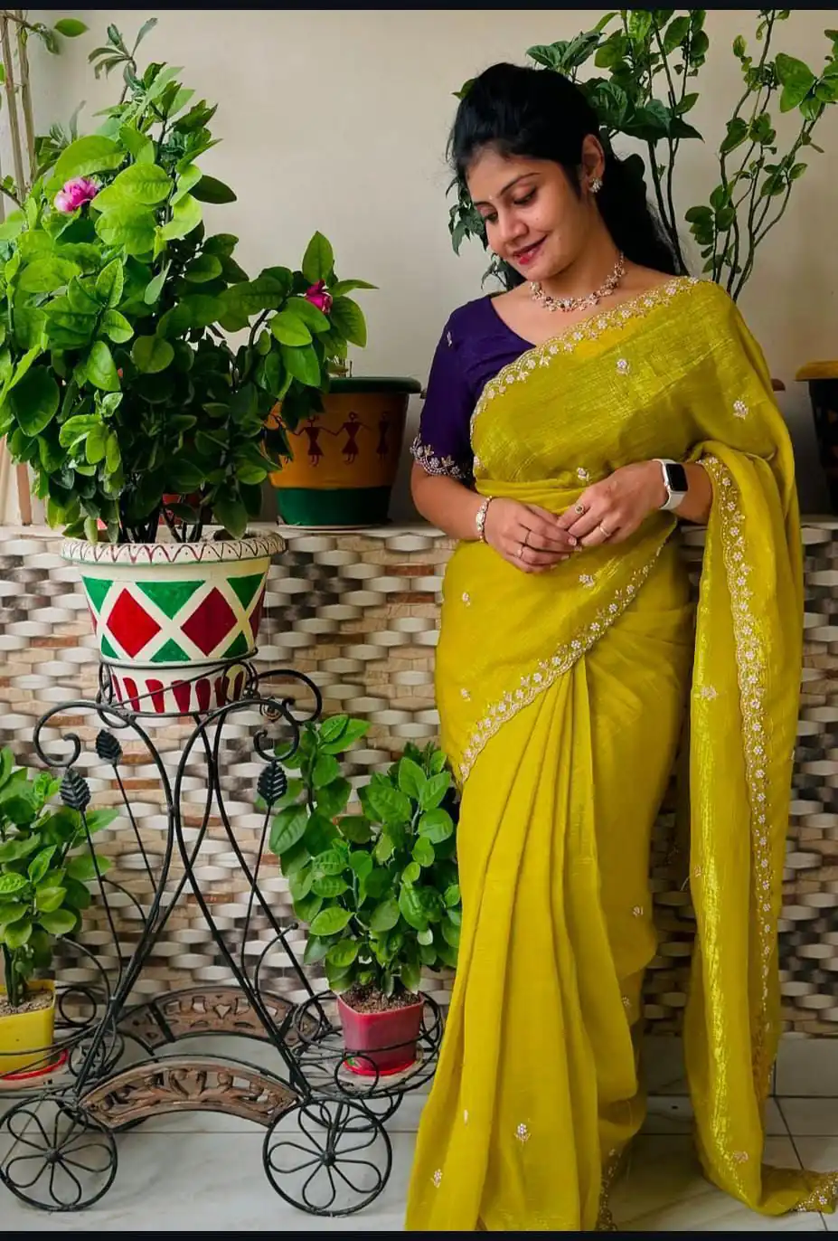 Mustard Crunchy Chiffon Embroidery Work Saree | Sarees, Bollywood Sarees, Creative Sarees, Designer Sarees, Embroidered Sarees, Ethnic Saree, Modern Digital sarees, Party Wear Sarees