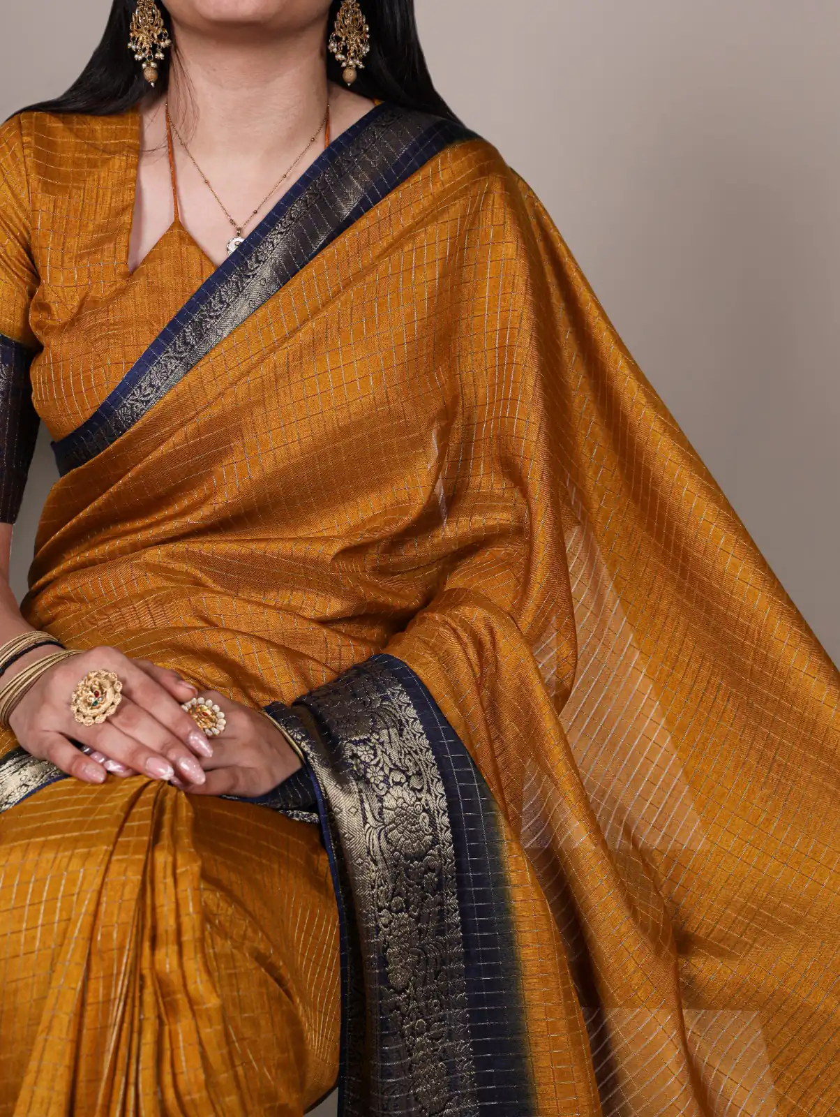 Mustard Dola Chex Zari Work Saree | Sarees, Bollywood Sarees, Creative Sarees, Designer Sarees, Embroidered Sarees, Ethnic Saree, Modern Digital sarees, Party Wear Sarees