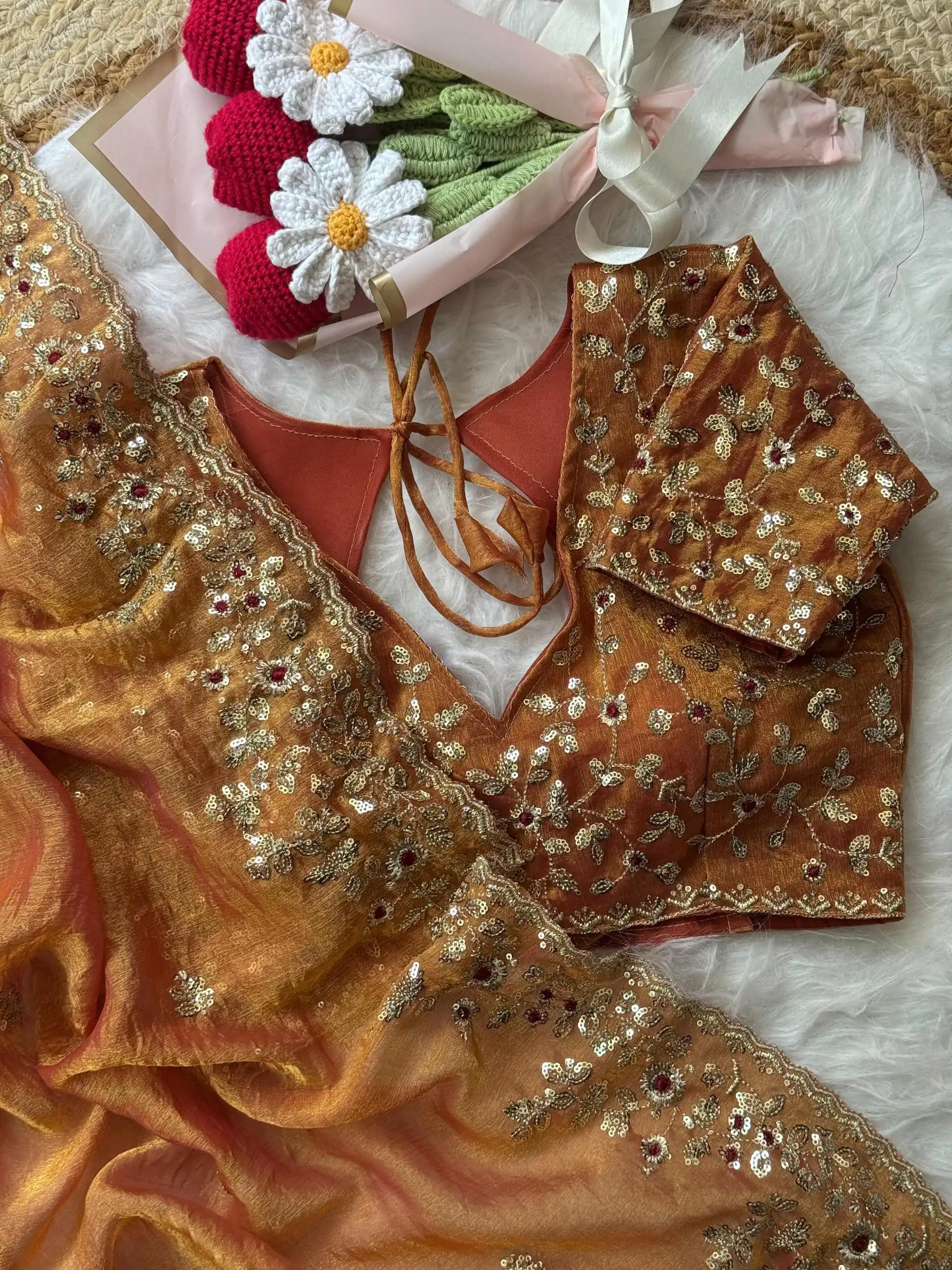 Mustard Fandy Chiffon Embroidery Work Saree | Sarees, Bollywood Sarees, Creative Sarees, Designer Sarees, Embroidered Sarees, Ethnic Saree, Modern Digital sarees, Party Wear Sarees