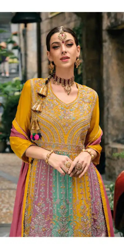 Mustered Chinon Embroidery Work Salwar Suit | Jump Suits, Salwar suit, Casual Suits, Creative suits, Designer Suits, Palazzo Suits, Party Wear Suits, Patiala Suits, Straight Suits