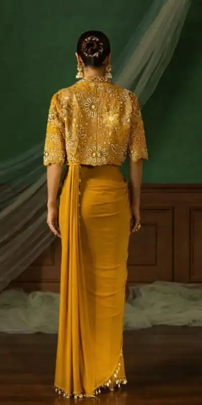 Mustered Crap Silk Embroidery Lace Work Saree | Sarees, Bollywood Sarees, Creative Sarees, Designer Sarees, Embroidered Sarees, Ethnic Saree, Modern Digital sarees, Party Wear Sarees