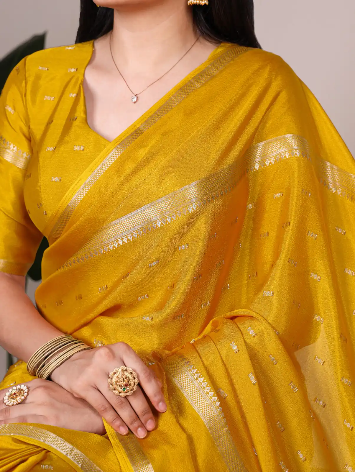 Mustered Crepe Weaving Work Saree | Sarees, Bollywood Sarees, Creative Sarees, Designer Sarees, Embroidered Sarees, Ethnic Saree, Modern Digital sarees, Party Wear Sarees