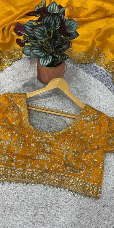 Mustered Fandy Satin Silk With Sequins Work Saree | Sarees, Bollywood Sarees, Creative Sarees, Designer Sarees, Embroidered Sarees, Ethnic Saree, Modern Digital sarees, Party Wear Sarees