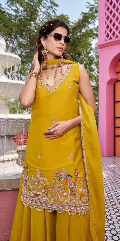 Mustered Star Georgette Embroidery Work Salwar Suit | Jump Suits, Salwar suit, Casual Suits, Creative suits, Designer Suits, Palazzo Suits, Party Wear Suits, Patiala Suits, Straight Suits