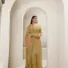 Mustered Viscose Chinon Embroidery Work Salwar Suit | Jump Suits, Salwar suit, Casual Suits, Creative suits, Designer Suits, Palazzo Suits, Party Wear Suits, Patiala Suits, Straight Suits
