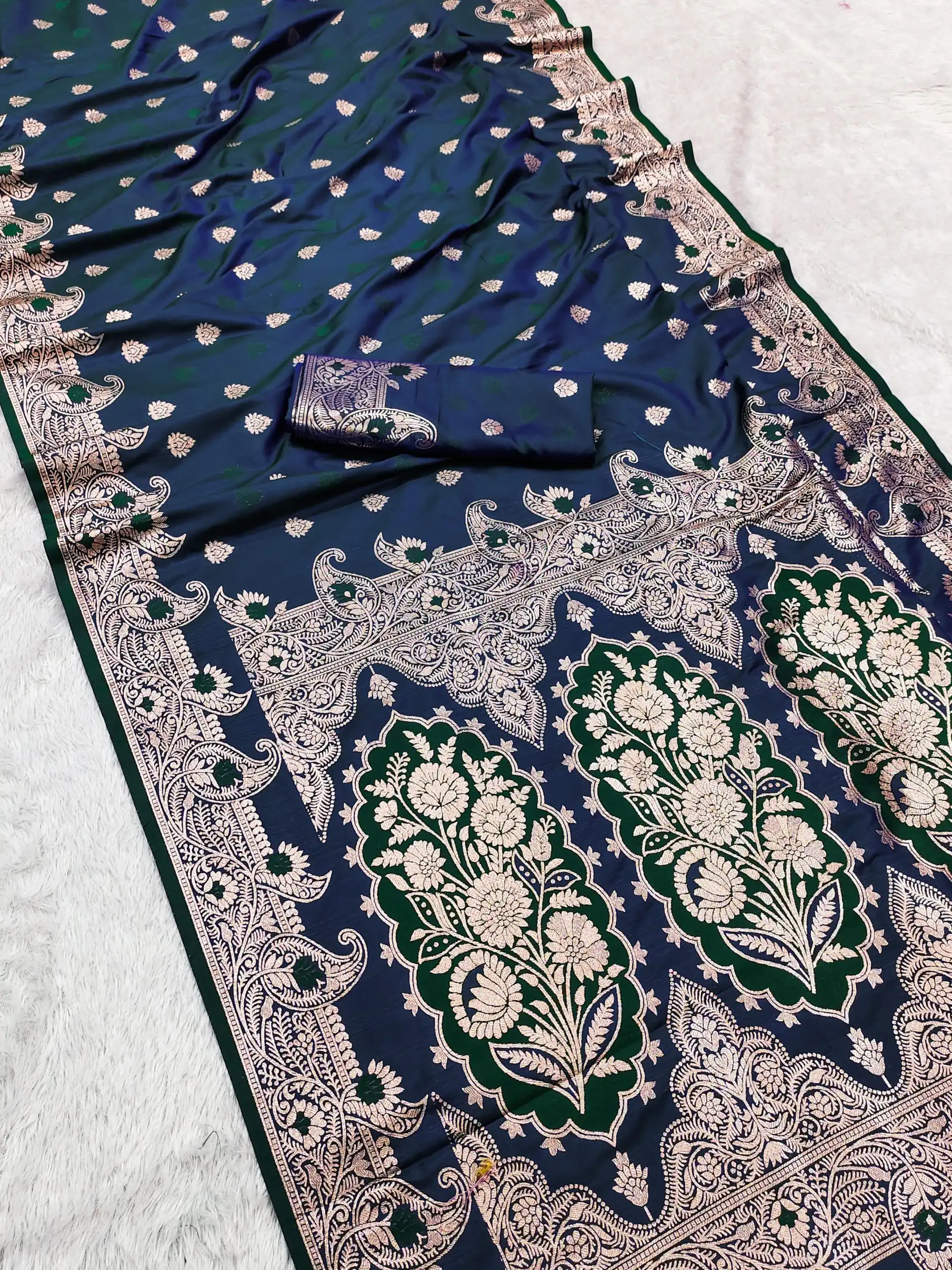 Navy Blue Banarasi Lace Zari Work Saree | Sarees, Bollywood Sarees, Creative Sarees, Designer Sarees, Embroidered Sarees, Ethnic Saree, Modern Digital sarees, Party Wear Sarees