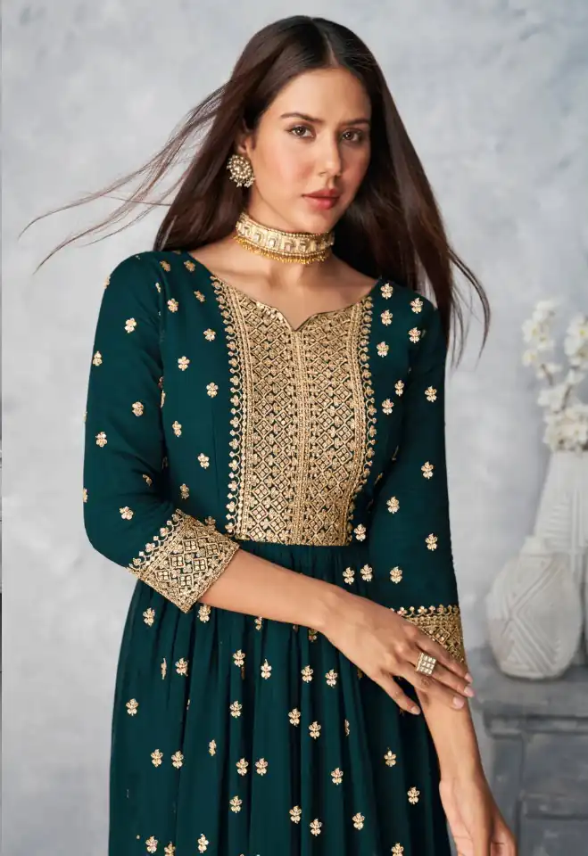 Navy Blue Georgette Sequence Work Salwar Suit | Jump Suits, Salwar suit, Casual Suits, Creative suits, Designer Suits, Palazzo Suits, Party Wear Suits, Patiala Suits, Straight Suits