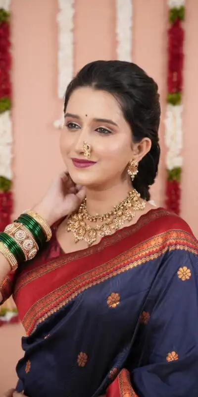 Navy Blue Silk Paithni Weaving Zari Work Saree | Sarees, Bollywood Sarees, Creative Sarees, Designer Sarees, Embroidered Sarees, Ethnic Saree, Modern Digital sarees, Party Wear Sarees