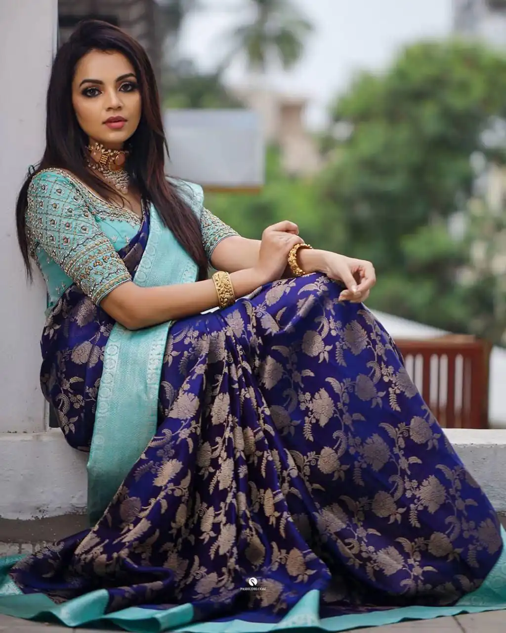 Navy Blue Soft Lichi Silk Border Jacquard Work Saree | Sarees, Bollywood Sarees, Creative Sarees, Designer Sarees, Embroidered Sarees, Ethnic Saree, Modern Digital sarees, Party Wear Sarees