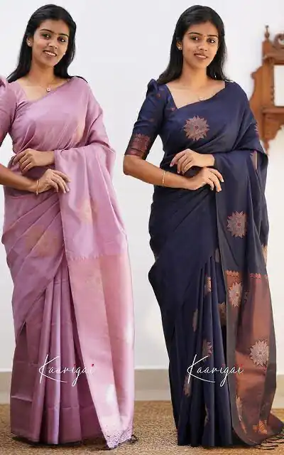 Navy Blue Soft Lichi Silk Jacquard Saree | Sarees, Bollywood Sarees, Creative Sarees, Designer Sarees, Embroidered Sarees, Ethnic Saree, Modern Digital sarees, Party Wear Sarees