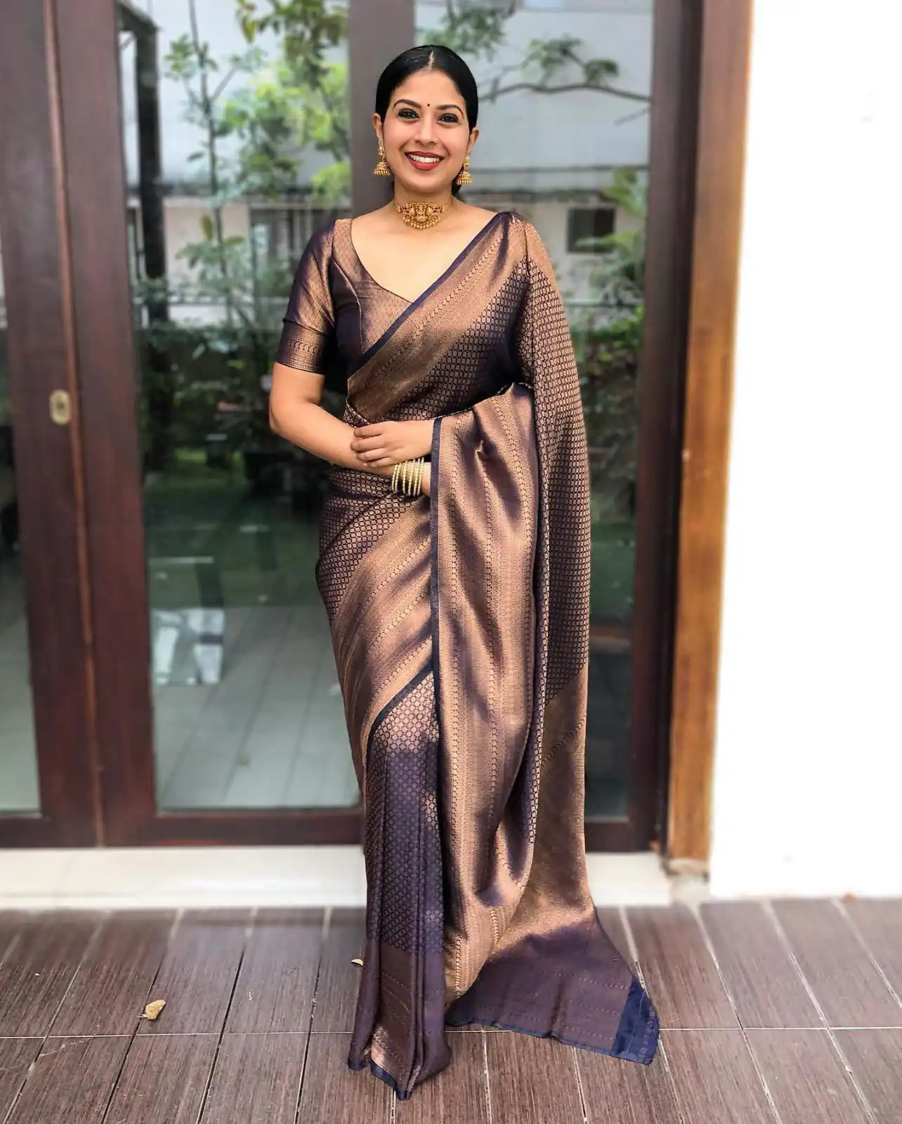 Navy Blue Soft Lichi Silk Lace Work Border Saree | Sarees, Bollywood Sarees, Creative Sarees, Designer Sarees, Embroidered Sarees, Ethnic Saree, Modern Digital sarees, Party Wear Sarees