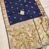Navy Blue Soft Paithani Silk Lace Zari Work Saree | Sarees, Bollywood Sarees, Creative Sarees, Designer Sarees, Embroidered Sarees, Ethnic Saree, Modern Digital sarees, Party Wear Sarees