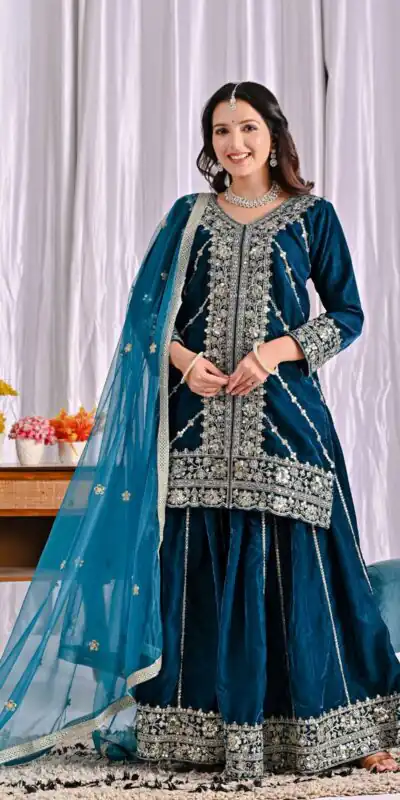 Navy Blue Viscous Velvet  Embroidery Work Salwar Suit | Jump Suits, Salwar suit, Casual Suits, Creative suits, Designer Suits, Palazzo Suits, Party Wear Suits, Patiala Suits, Straight Suits