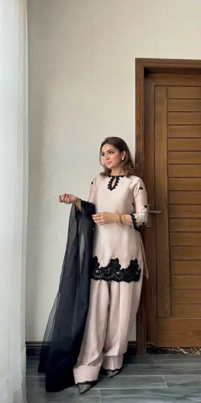 Off White Crape Embroidery Salwar Suit | Jump Suits, Salwar suit, Casual Suits, Creative suits, Designer Suits, Palazzo Suits, Party Wear Suits, Patiala Suits, Straight Suits