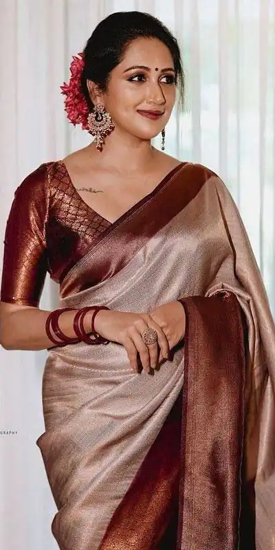Off White Soft Lichi Silk On All Over Saree | Sarees, Bollywood Sarees, Creative Sarees, Designer Sarees, Embroidered Sarees, Ethnic Saree, Modern Digital sarees, Party Wear Sarees