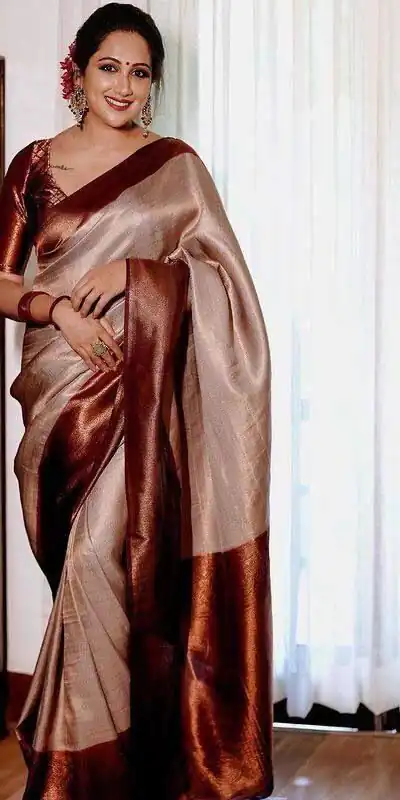 Off White Soft Lichi Silk On All Over Saree | Sarees, Bollywood Sarees, Creative Sarees, Designer Sarees, Embroidered Sarees, Ethnic Saree, Modern Digital sarees, Party Wear Sarees