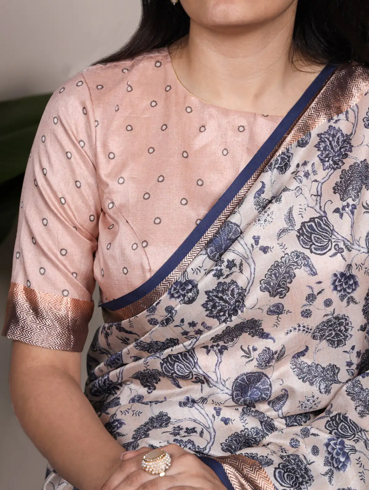 Off White Tasar Silk With Printed Viscose Border Saree | Sarees, Bollywood Sarees, Creative Sarees, Designer Sarees, Embroidered Sarees, Ethnic Saree, Modern Digital sarees, Party Wear Sarees