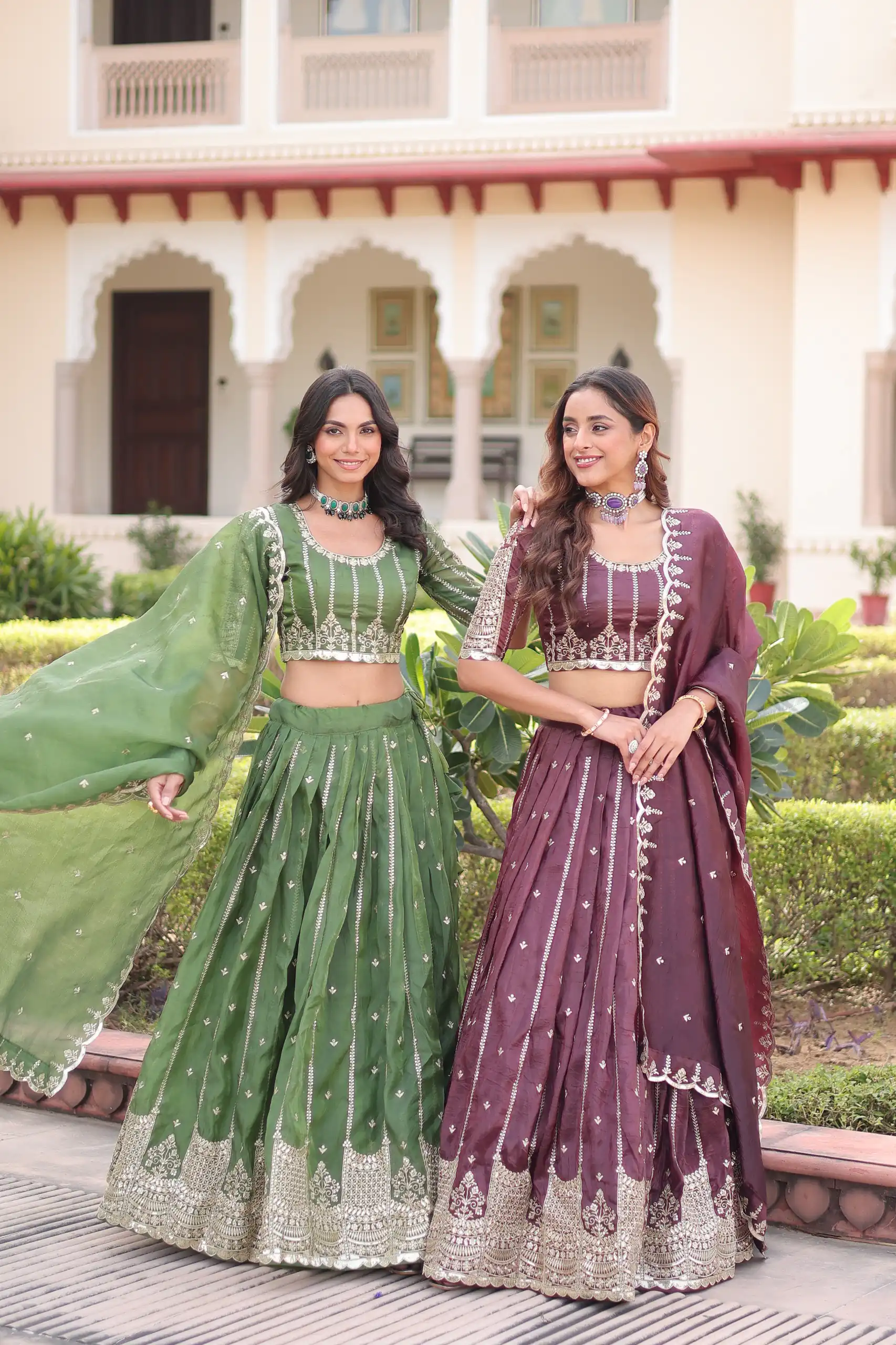Onion Gold Crush Embroidery Zari Work Lehenga Choli | Lehenga, Bollywood Lehenga, Creative Lehenga, Designer Lehenga, Embroidered Lehenga, Party Wear Lehenga