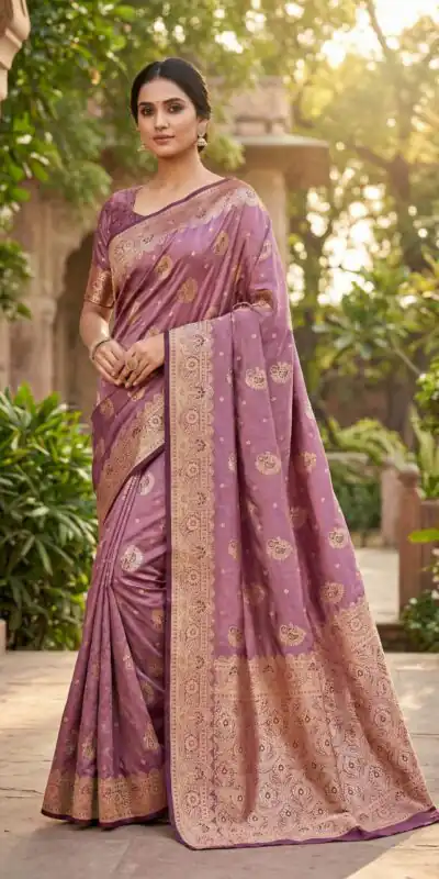 Onion Satin Silk Lace Zari Work Saree | Sarees, Bollywood Sarees, Creative Sarees, Designer Sarees, Embroidered Sarees, Ethnic Saree, Modern Digital sarees, Party Wear Sarees
