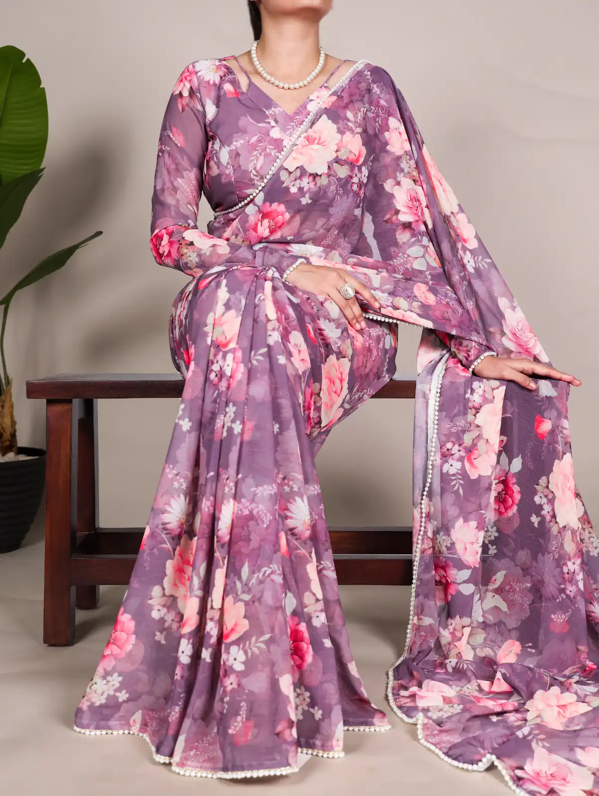 Onion Weightless Printed Pearl Saree | Sarees, Bollywood Sarees, Creative Sarees, Designer Sarees, Embroidered Sarees, Ethnic Saree, Modern Digital sarees, Party Wear Sarees
