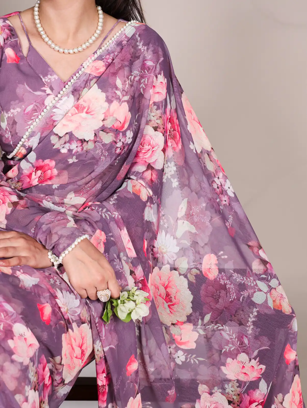 Onion Weightless Printed Pearl Saree | Sarees, Bollywood Sarees, Creative Sarees, Designer Sarees, Embroidered Sarees, Ethnic Saree, Modern Digital sarees, Party Wear Sarees