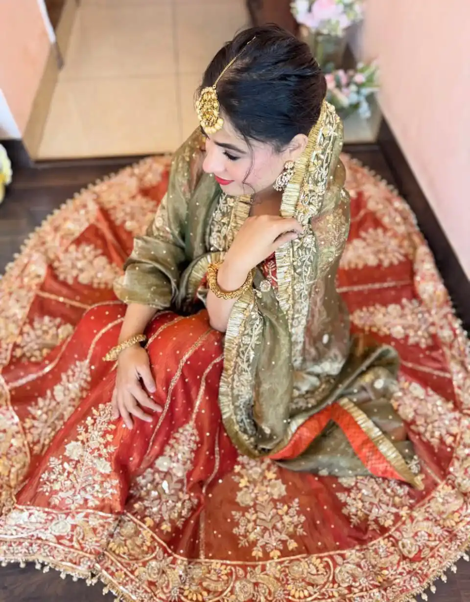 Orange JC Silk Embroidery Lace Work Gown | Gowns, Bollywood Gowns, Creative Gowns, Designer Gowns, Embroidered Gowns, Party Wear Gowns