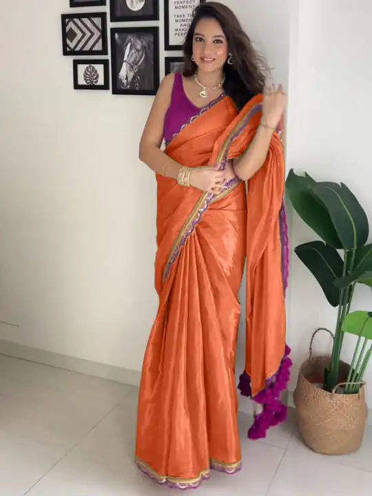 Orange Pure Erode Silk Saree | Sarees, Bollywood Sarees, Creative Sarees, Designer Sarees, Embroidered Sarees, Ethnic Saree, Modern Digital sarees, Party Wear Sarees