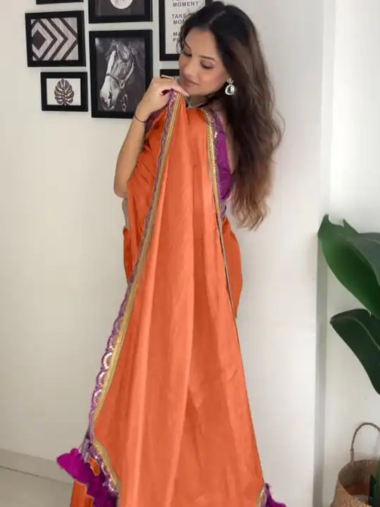 Orange Pure Erode Silk Saree | Sarees, Bollywood Sarees, Creative Sarees, Designer Sarees, Embroidered Sarees, Ethnic Saree, Modern Digital sarees, Party Wear Sarees