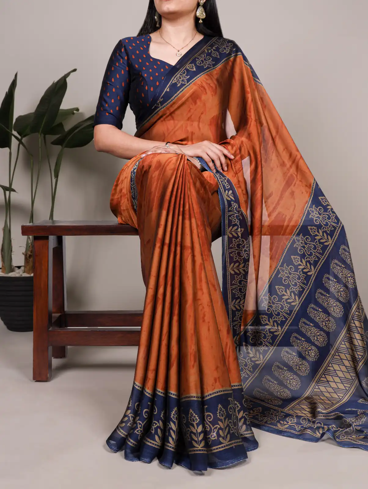Orange Rangoli Silk Printed Saree | Sarees, Bollywood Sarees, Creative Sarees, Designer Sarees, Embroidered Sarees, Ethnic Saree, Modern Digital sarees, Party Wear Sarees