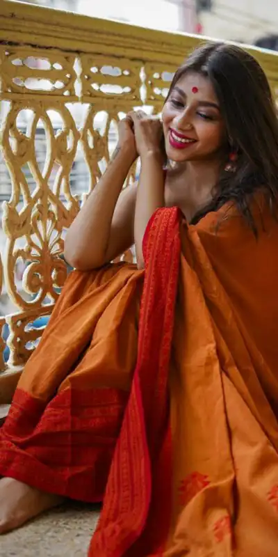 Orange Soft Lilan Slab All Over Weaving Work Saree | Sarees, Bollywood Sarees, Creative Sarees, Designer Sarees, Embroidered Sarees, Ethnic Saree, Modern Digital sarees, Party Wear Sarees