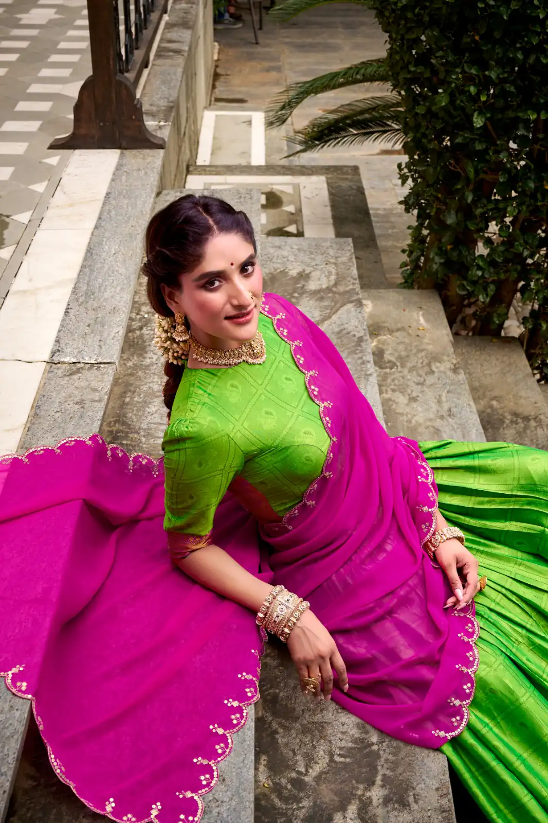 Parrot Green Poly Cotton Embroidery Zari Work Lehenga Choli | Lehenga, Bollywood Lehenga, Creative Lehenga, Designer Lehenga, Embroidered Lehenga, Party Wear Lehenga