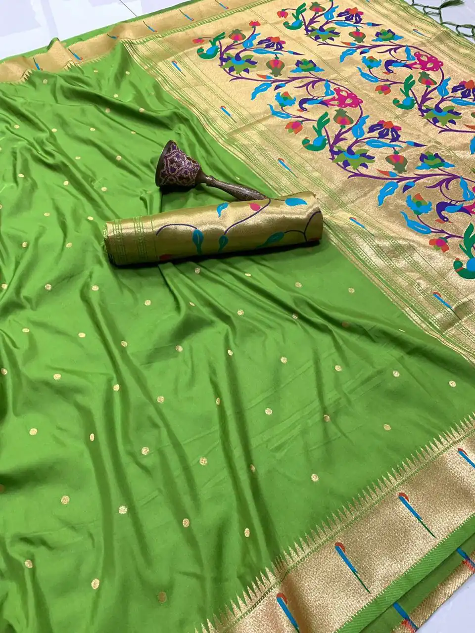 Parrot Green Pure Banarasi Silk Zari Work Saree | Sarees, Bollywood Sarees, Creative Sarees, Designer Sarees, Embroidered Sarees, Ethnic Saree, Modern Digital sarees, Party Wear Sarees