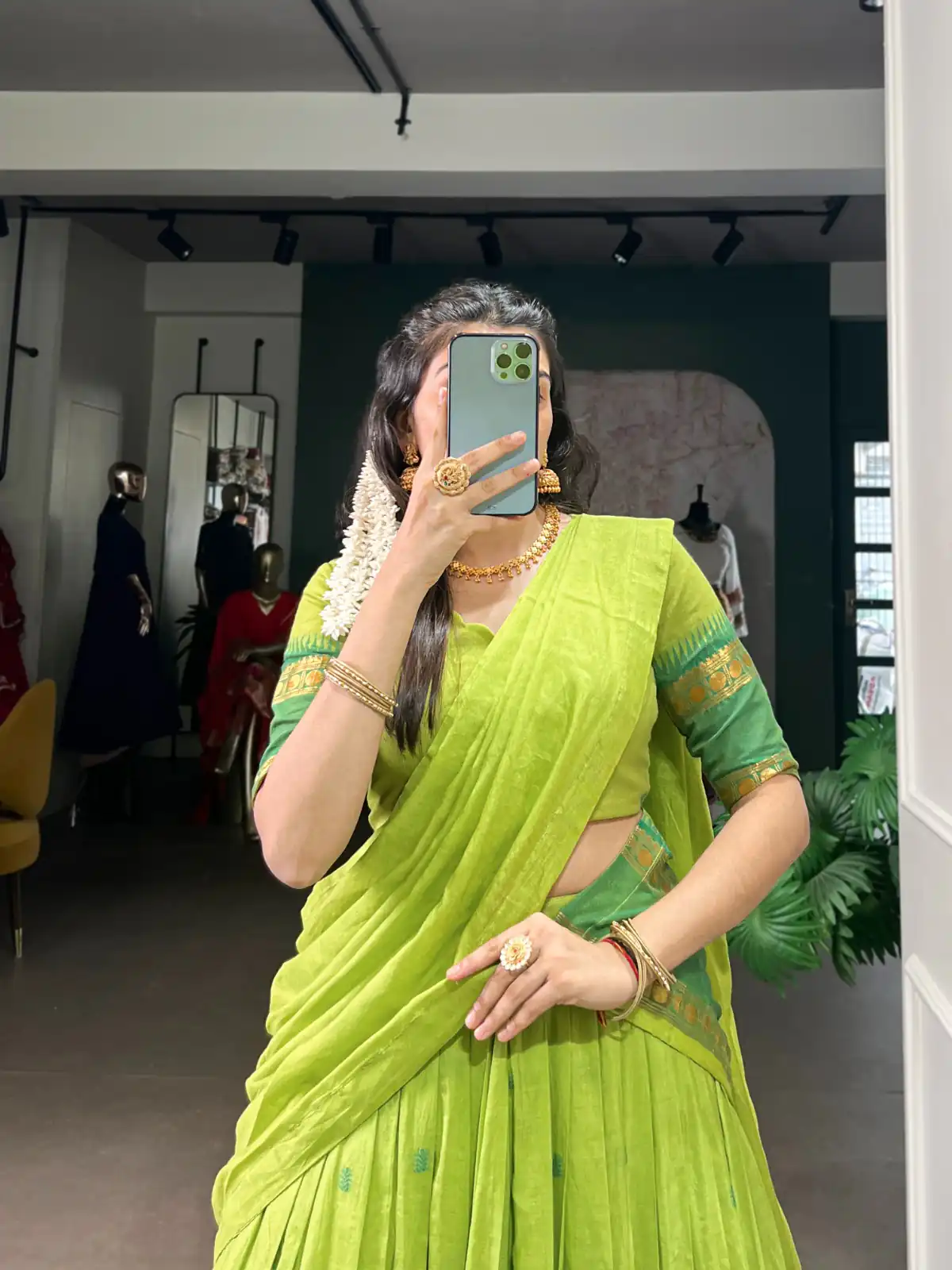Parrot Green Pure Chanderi Zari Work Lehenga Choli | Lehenga, Bollywood Lehenga, Creative Lehenga, Designer Lehenga, Embroidered Lehenga, Party Wear Lehenga