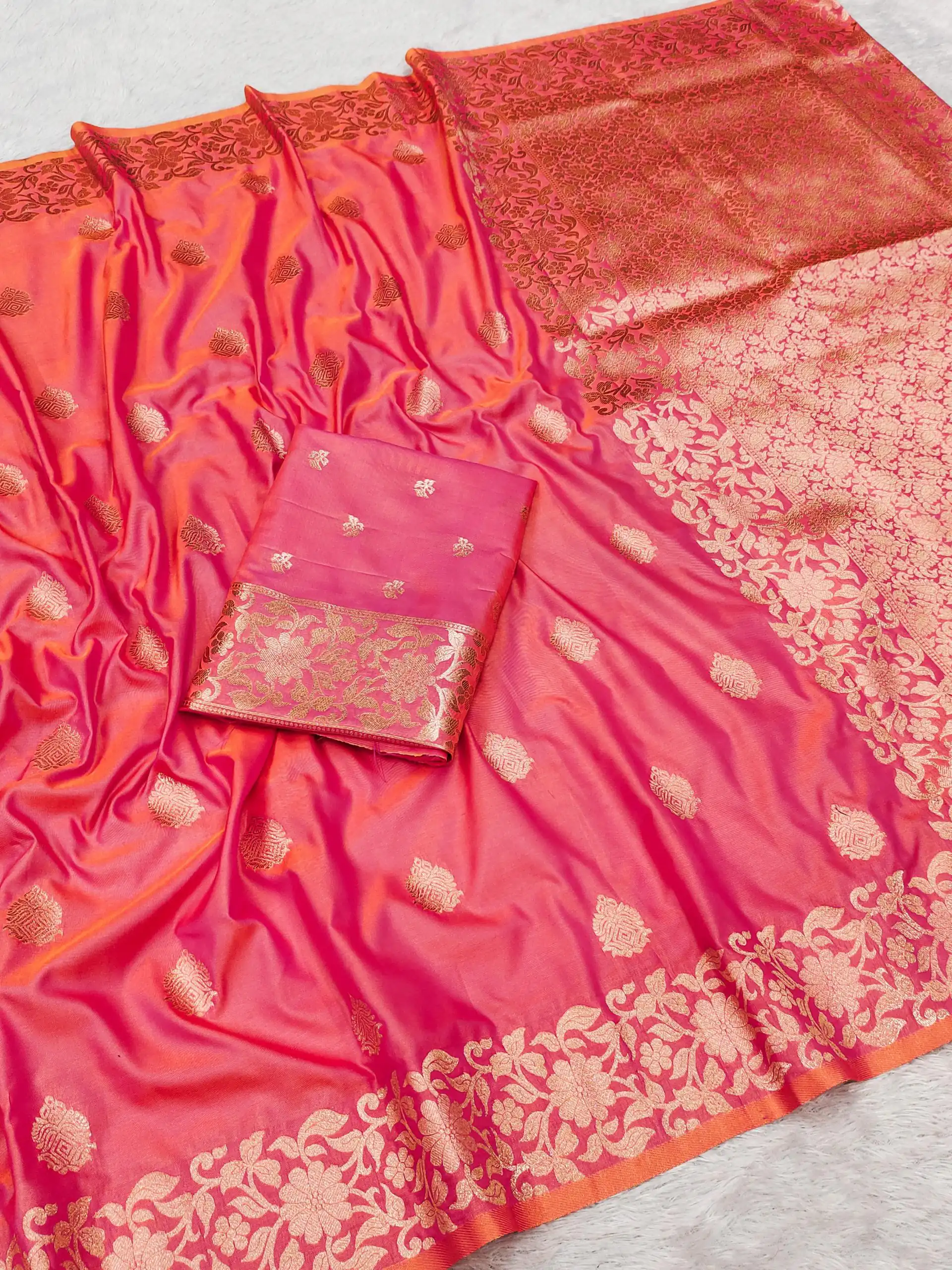 Peach Banarasi Silk Lace Zari Work Saree | Sarees, Bollywood Sarees, Creative Sarees, Designer Sarees, Embroidered Sarees, Ethnic Saree, Modern Digital sarees, Party Wear Sarees