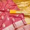 Peach Banarasi Silk Zari Lace Work All Over Saree | Sarees, Bollywood Sarees, Creative Sarees, Designer Sarees, Embroidered Sarees, Ethnic Saree, Modern Digital sarees, Party Wear Sarees