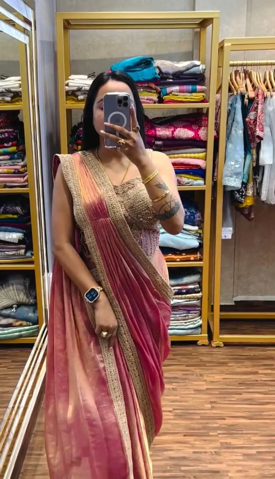 Peach Fandy Satin Lace Embroidery Work Saree | Sarees, Bollywood Sarees, Creative Sarees, Designer Sarees, Embroidered Sarees, Ethnic Saree, Modern Digital sarees, Party Wear Sarees
