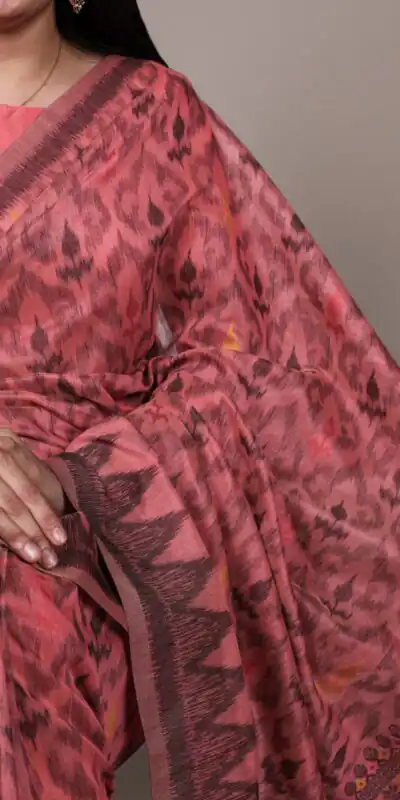 Peach Poly Cotton Thread Weaving Work Saree | Sarees, Bollywood Sarees, Creative Sarees, Designer Sarees, Embroidered Sarees, Ethnic Saree, Modern Digital sarees, Party Wear Sarees