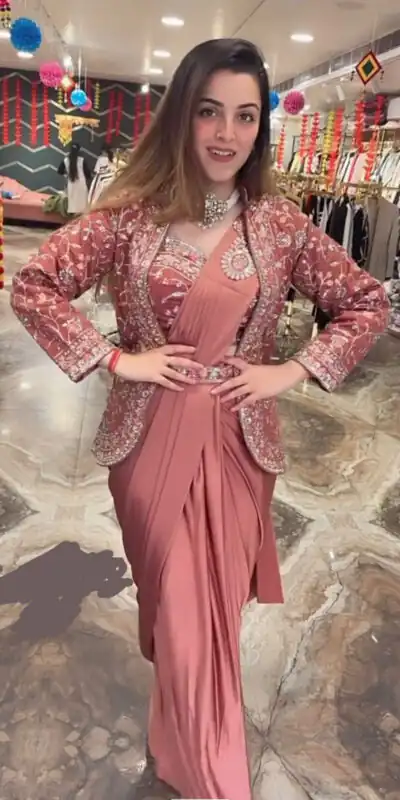 Peach Rangoli Silk Embroidery Work Saree | Sarees, Bollywood Sarees, Creative Sarees, Designer Sarees, Embroidered Sarees, Ethnic Saree, Modern Digital sarees, Party Wear Sarees