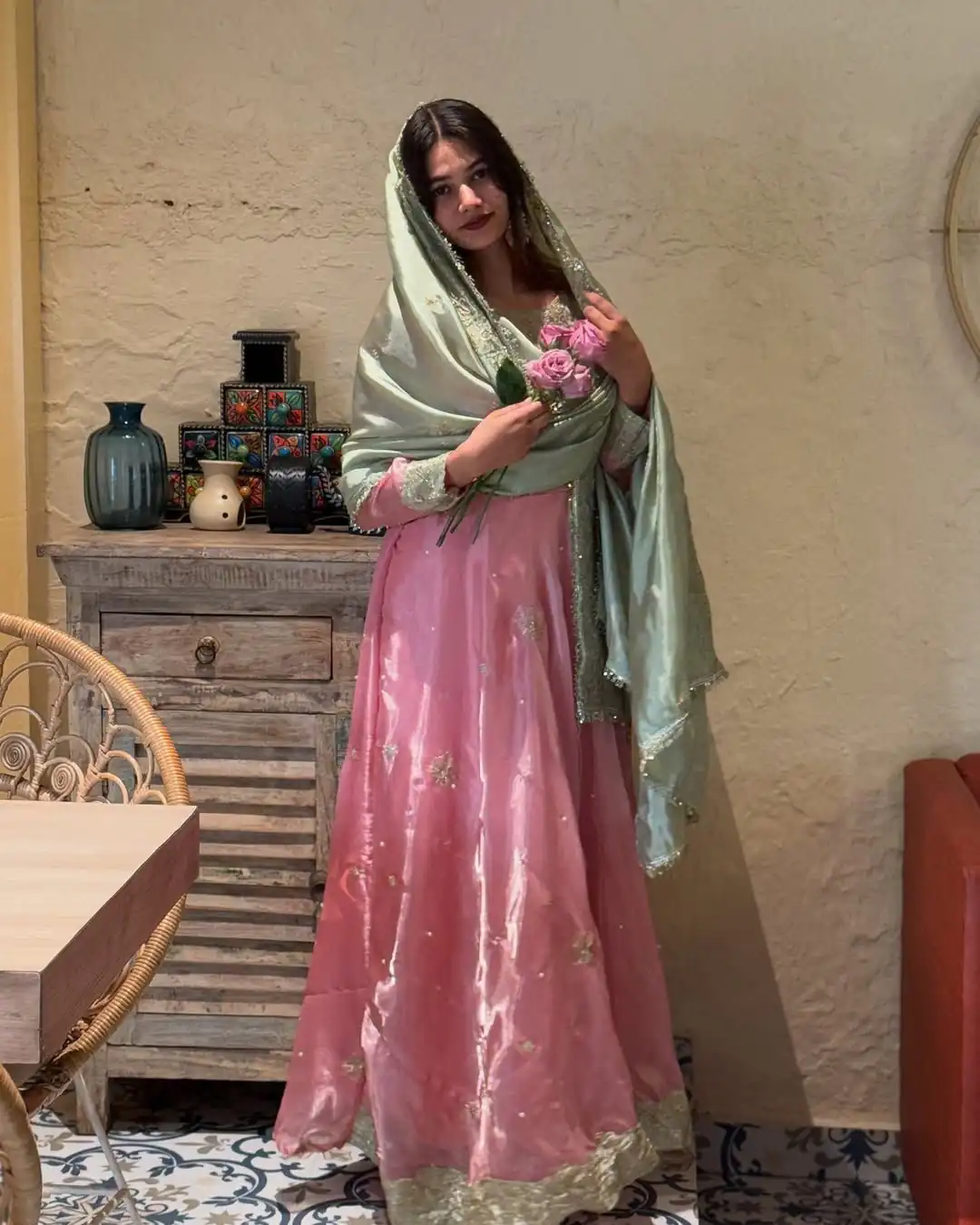 Peach Sequence Embroidery Rivet Moti Work Salwar Suit | Jump Suits, Salwar suit, Casual Suits, Creative suits, Designer Suits, Palazzo Suits, Party Wear Suits, Patiala Suits, Straight Suits