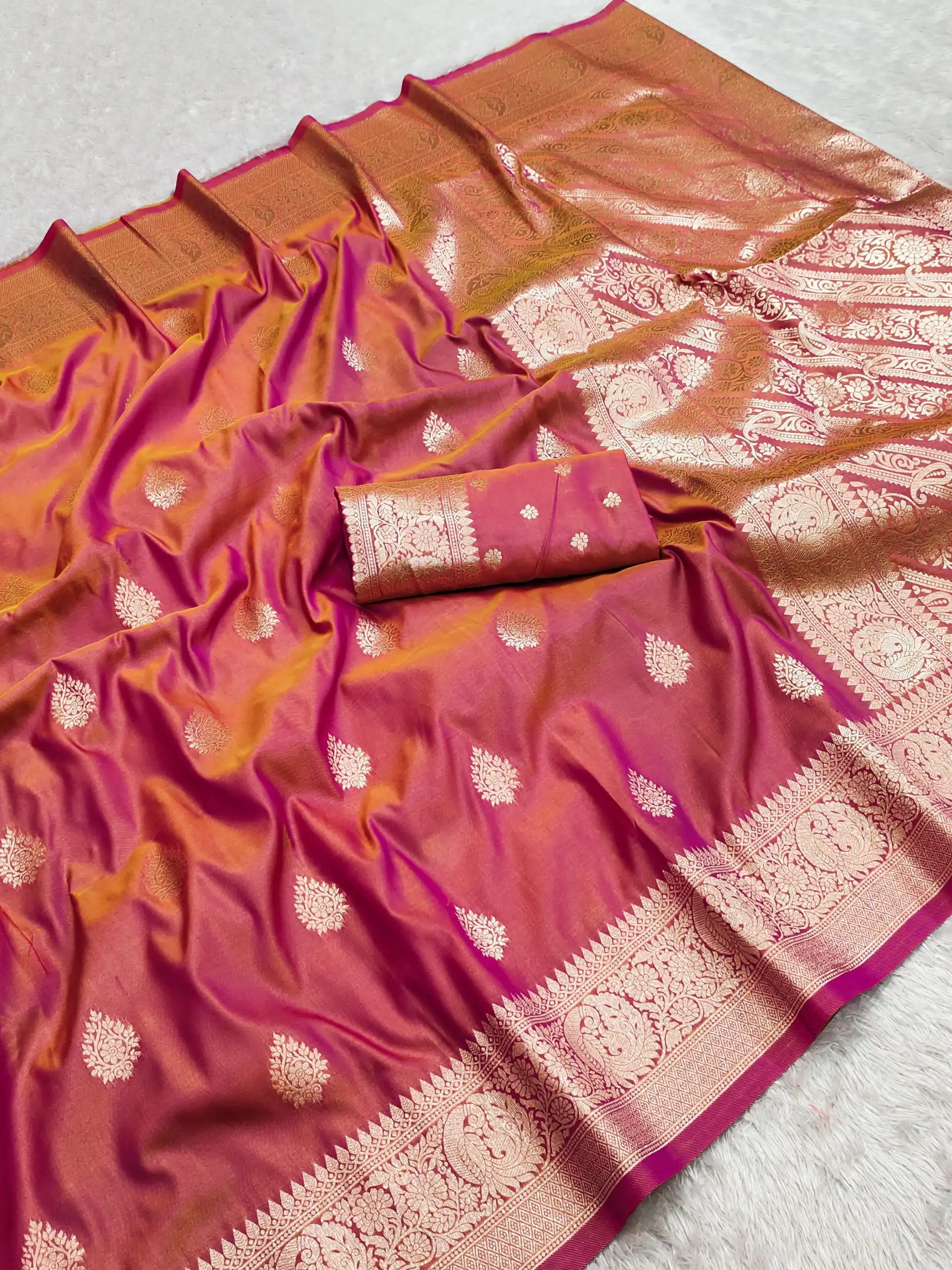 Peach Soft Banarasi Cotton Silk Zari Work Saree | Sarees, Bollywood Sarees, Creative Sarees, Designer Sarees, Embroidered Sarees, Ethnic Saree, Modern Digital sarees, Party Wear Sarees
