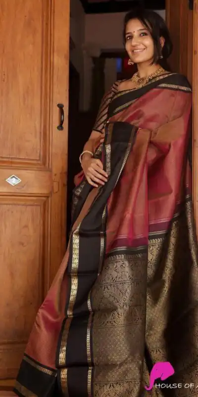 Peach Soft Lichi Silk Saree | Sarees, Bollywood Sarees, Creative Sarees, Designer Sarees, Embroidered Sarees, Ethnic Saree, Modern Digital sarees, Party Wear Sarees