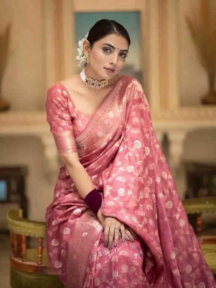 Peach Soft Litchi Silk Kubera Pattu Saree | Sarees, Bollywood Sarees, Creative Sarees, Designer Sarees, Embroidered Sarees, Ethnic Saree, Modern Digital sarees, Party Wear Sarees