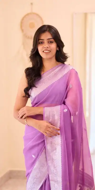 KPR 255 Purple Soft Lilan Slab Saree Perfect for Wedding, Party, Lohri, Durga Puja, Pongal – . Get it for ₹1349. Delivery 4-6 Working Days. Shop now. | Sarees, Bollywood Sarees, Creative Sarees, Designer Sarees, Embroidered Sarees, Ethnic Saree, Modern Digital sarees, Party Wear Sarees