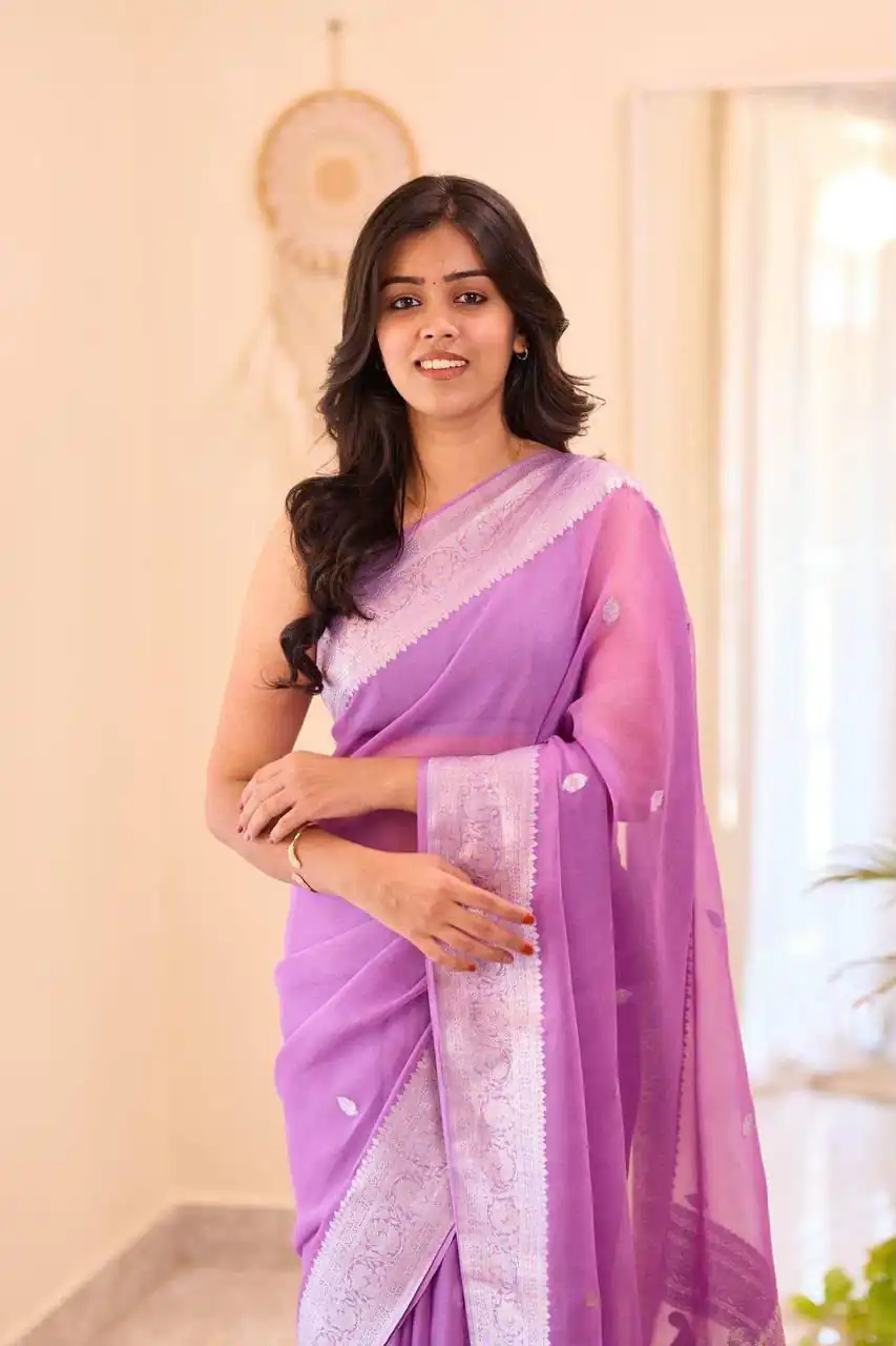 KPR 255 Purple Soft Lilan Slab Saree Perfect for Wedding, Party, Lohri, Durga Puja, Pongal – . Get it for ₹1349. Delivery 4-6 Working Days. Shop now. | Sarees, Bollywood Sarees, Creative Sarees, Designer Sarees, Embroidered Sarees, Ethnic Saree, Modern Digital sarees, Party Wear Sarees