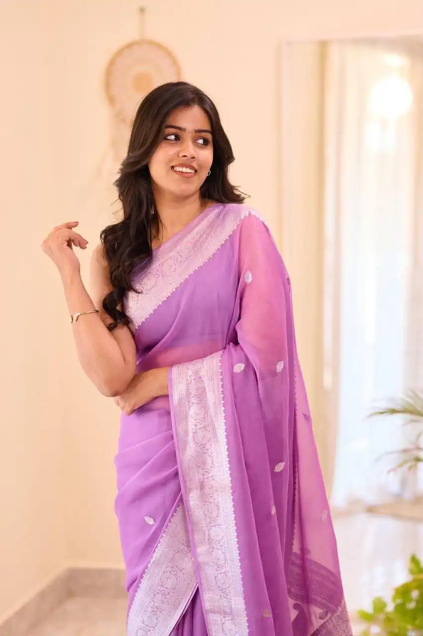 KPR 255 Purple Soft Lilan Slab Saree Perfect for Wedding, Party, Lohri, Durga Puja, Pongal – . Get it for ₹1349. Delivery 4-6 Working Days. Shop now. | Sarees, Bollywood Sarees, Creative Sarees, Designer Sarees, Embroidered Sarees, Ethnic Saree, Modern Digital sarees, Party Wear Sarees
