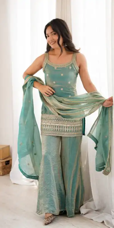 KB 302 Sea Green Fendy Silk Salwar Suit with Mirror Work & Embroidery Work. Best Price ₹2049. Delivery 4-6 Working Days. Shop now. | Jump Suits, Salwar suit, Casual Suits, Creative suits, Designer Suits, Palazzo Suits, Party Wear Suits, Patiala Suits, Straight Suits