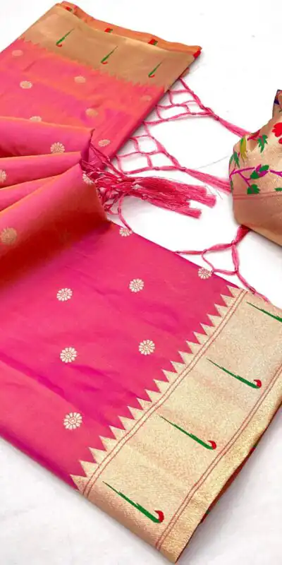 Pink A Pethani Silk Lace Zari Work Saree | Sarees, Bollywood Sarees, Creative Sarees, Designer Sarees, Embroidered Sarees, Ethnic Saree, Modern Digital sarees, Party Wear Sarees