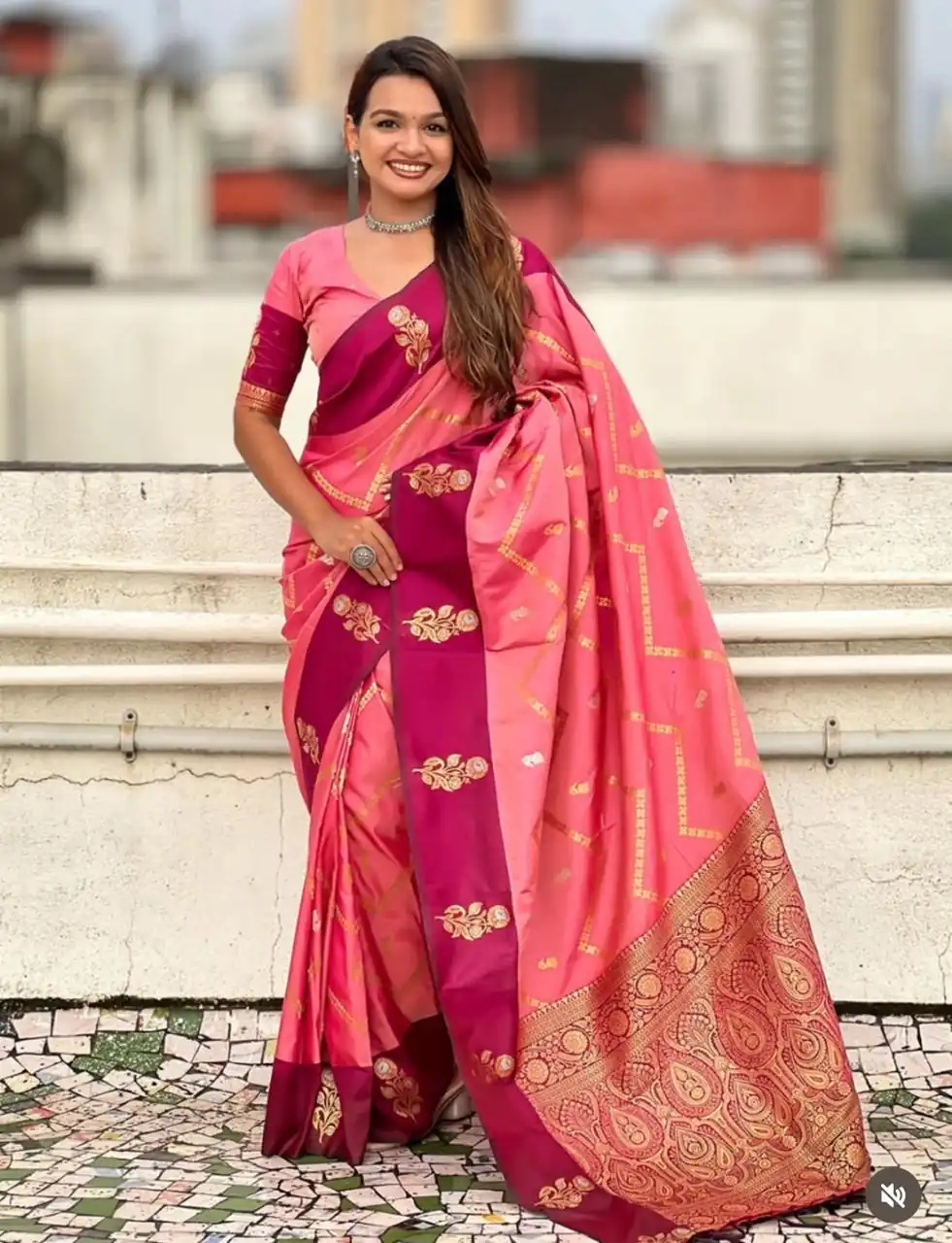 Pink Banarasi Silk Weaving Zari Work Saree | Sarees, Bollywood Sarees, Creative Sarees, Designer Sarees, Embroidered Sarees, Ethnic Saree, Modern Digital sarees, Party Wear Sarees